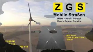 Installation von tMAT Bodenschutzpanel als mobile Baustra&szlig;e