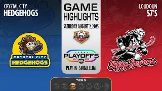NBHL Maryland Tier 3 Playoffs: Loudoun 57's vs. Crystal City Hedgehogs Highlights (08/02/2025)