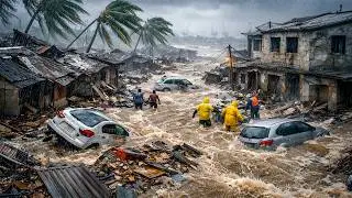 Chaos in Madagascar Today! Flooding Cyclone Gezani Destroys Homes, Cars in Toamasina