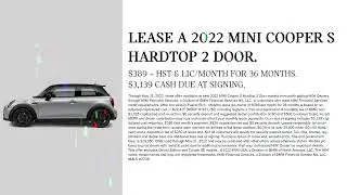 Mini Cooper Offers | May 2022 Offers | Motor City MINI