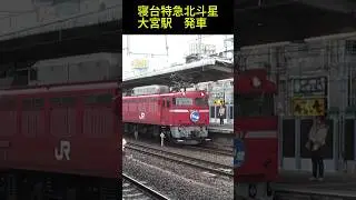 なつかしの寝台特急北斗星　大宮駅発車　#JR東日本　#EF81 #shorts