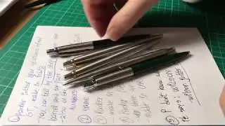 Unboxing 5 used Parker Jotters (£10):)