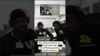 She called her boyfriend during a loyalty test while cheating😭‼️ #shorts #loyaltytest #cheating