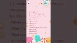 Ielts cue cards September December 2020