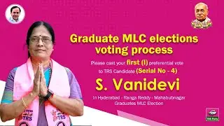 Graduate MLC elections voting process || MLC elections || Vote For Vani Devi
