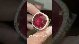 natural Mirah Rubi. #pasarrawabeningofficial #gemstone #batupermata #gems #shorts #short