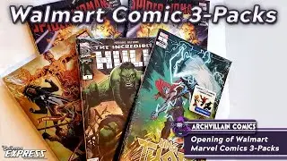Opening Walmart Marvel Comics 3-Packs - Vol 7 - King Thor, Incredible Hulk, Spider-Woman, Star Wars