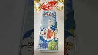 Doraemon pencil case with colourful stationery #pencil #doraemon #stationery #pencilbox