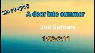 How to play: A Door into Summer-SOLO1/2 (1:52-2:11) Beat-based Tab & Demonstrated with a metronome