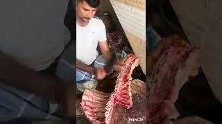 Street Market #streetfood #meat #lamb#chicken#beef #muttoncuttingskills #chickenrecepie #like#talent