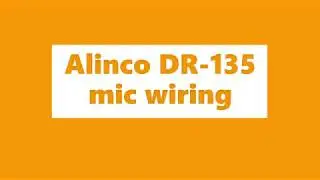 alinco DR-135 mic wiring