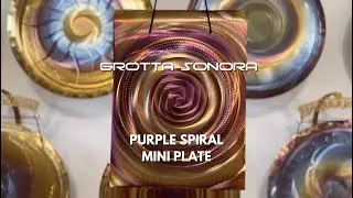 Grotta Sonora - Mini Plate Regular Design -  Purple Spiral C 65,9 Hz + 8 cents