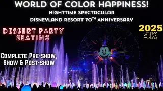4K World of Color Happiness! -Entire Show, Pre-Show & Post-Show - Dessert Party View - November 2025