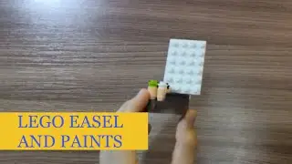 How to make a simple lego easel and paints | Как сделать простой лего мольберт и краски