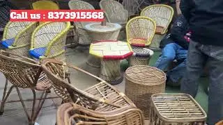 Perfect Bamboo Furniture for Cafes | Chairs & Tables for Small Spaces | Cane stools  limited space 
