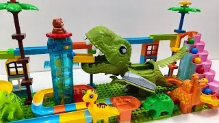 Dino Marble Run Madness | LEGO Duplo Jurassic Fun!
