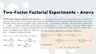 9.5. Design of Experiments - Several Factors
