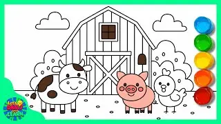 Old MacDonald Had A Farm - Learn & Draw Farm Animals