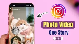 How to Add Video and Photo Together On ONE Instagram story! [Multiple]