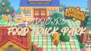 Animal Crossing Kidcore Food Truck Park *speed build*