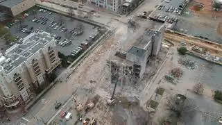 Uptown Charlotte: The demolition of the 1925 James K. Polk Building: 1080p