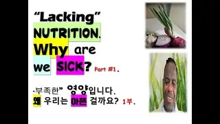 영양; 왜 우리는 아픈가 N은 Nutrition영양을--Korean only