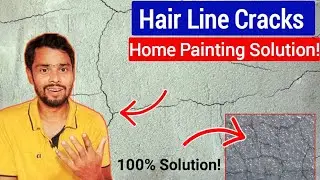 Hair Line Cracks In New Plaster | Hair Line Cracks Mai Paint Kaise Kare