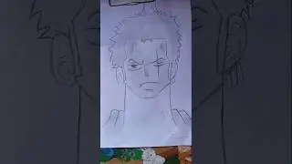 ✨zoro✨ from one pice #animeeart #zoro #one pice #shorts @hakusenpaiarts #hakusenpaiarts