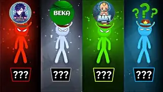 Baby Op Gaming vs Ultra Official vs Beka Gaming Who Won?🤯Stickman MINIGAMES | Gameplay1 2 3 4 Player