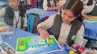 State level art competition held at Blooming Buds school!!!!