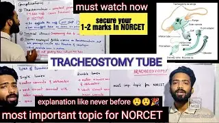 TRACHEOSTOMY TUBE | FULL & EASY EXPLANATION IN हिंदी |  must watch for NORCET #norcet2023 #aiims