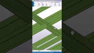 Create beam to beam connection in Tekla Structures  #teklastructures #architecture #construction