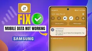 How to Fix Mobile Data Not Working on Samsung Phone | Samsung Mobile/Cellular Data Problem
