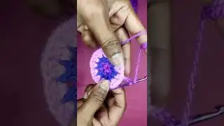 HOW TO CROCHET A CIRCLE TUTORIAL || #shortvideo #youtubeshorts #viral  #trendingshortsvideo #crochet