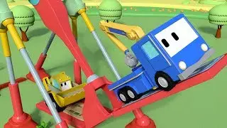 バイキング The Giant Swing 🚧タイニートラックと一緒に学ぼう👶 Educational Cartoon in Japanese