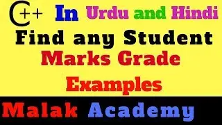 Find student grade example in C++
