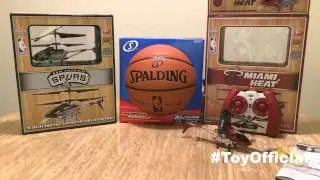 World Tech Toys NBA licensed Helicopters Unboxing and Demo