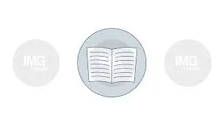 Open book 2D cartoon round sticker object animation