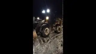 Colonial Tree tearing up snow removal with large equipment