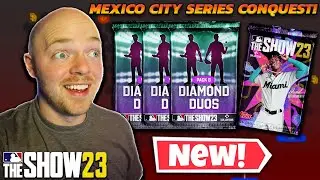 ALL HIDDEN REWARDS FOR MEXICO CITY SERIES CONQUEST! MY PACKS WERE JUICED! | MLB THE SHOW 23