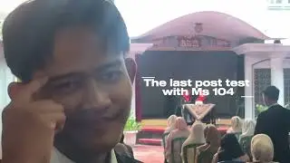 The last post test with Ms 104