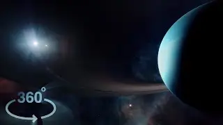 360&deg; VR: Zooming into a Planet inside a Nebula [4K]