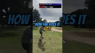 How far does it go?! North Adelaide Golf Course - Hole 18 Par 4 #shorts