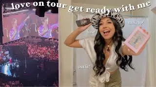 get ready with me for HARRY STYLES LOVE ON TOUR!! | trying out Glamnetic lashes & nails