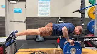 Plate Pushup Plank Iso Hold