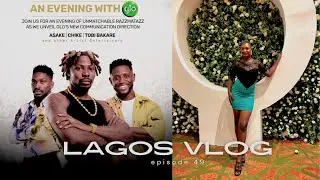 LagosLiving #49 | day in the life of an event hostess 🍃 | an evening with GLO , ASAKE, CHIKE & TOBI