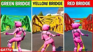 Dance at the Green Steel Bridge, the Yellow Steel Bridge, and the Red Steel Bridge Location Fortnite
