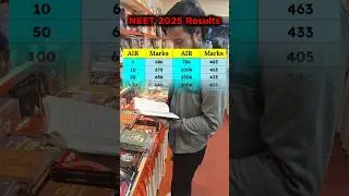 NEET 2025 Result Marks vs Rank💯✅️🔥 #neet2025 #result #markvsrank #youtubeshorts #trending #viral