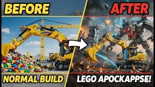 MASSIVE Lego City Construction: Building a Skyscraper with Heavy Machinery! (4K Stop Motion)