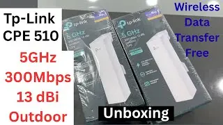TP-Link CPE 510 | 5Ghz | 300Mbps | 13dBi | Outdoor | CPE 510 Unboxing || VKV Digital